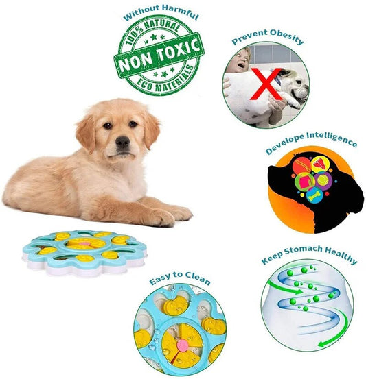 Educational Food Toy Dog Eco-Friendly Interactive Pet Toys Training Durable Game Dog Slow Feeder With Anti-slip Bottom