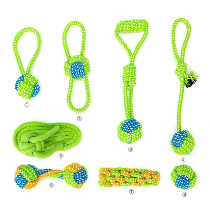 Pet Chew Toys Cotton Ropes Interactive 3, 4, 7, 8 pack