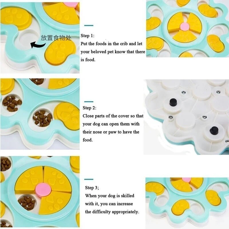 Educational Food Toy Dog Eco-Friendly Interactive Pet Toys Training Durable Game Dog Slow Feeder With Anti-slip Bottom