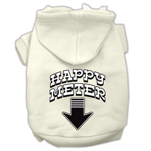 Mirage Pet 62-26 XLCR Happy Meter Screen Printed Dog Pet Hoodies,