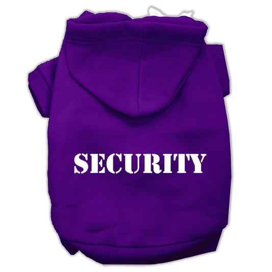 Mirage Pet 62-48 XLPR Security Screen Print Pet Hoodies, Purple