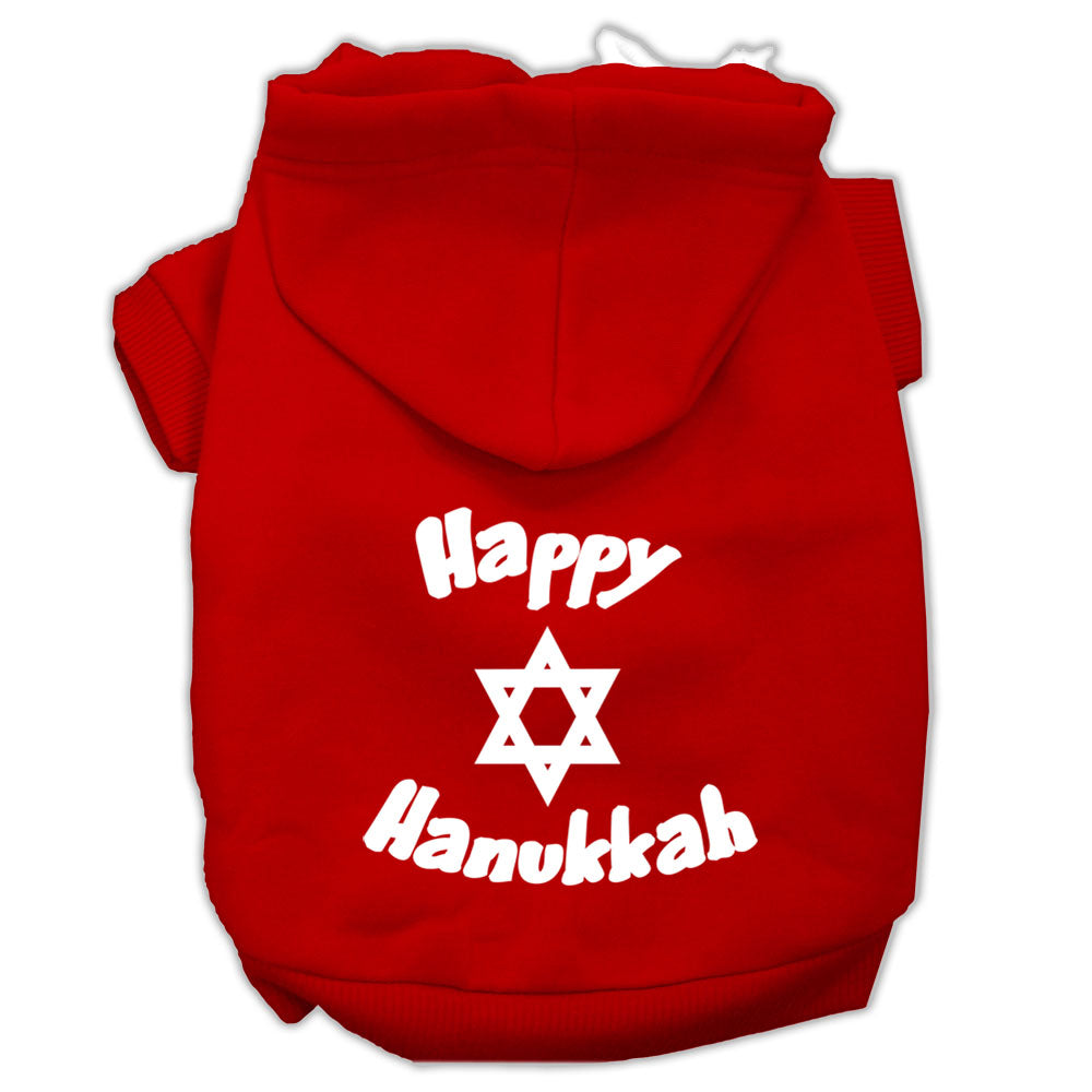 Mirage Pet 62-25-05 XXLRD Happy Hanukkah Screen Print Pet Hoodies,