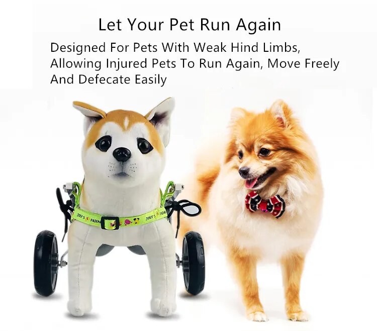 Disabled pet Wheelchair Adjustable Hindlimb Walker Elderly pet Forelimb Paralysis Aid Wheelchair Hind Legs&nbsp;pet Walker