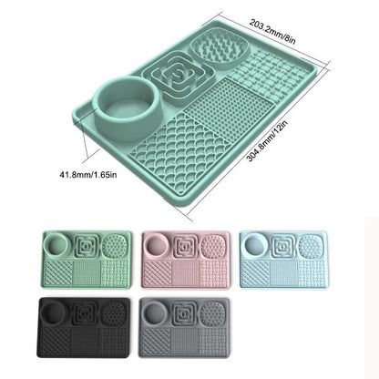 Pet Supplies Dog Licking Pads Multifunctional Cat Slow Food Anti-choking Bowl Puppy Pet Eating Licking Sucker Bowl Pads