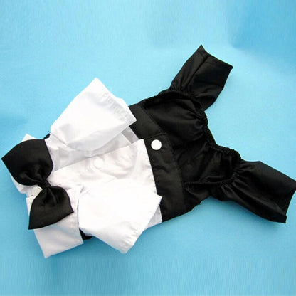 Halloween Gentleman Suit Bowtie Tuxedo Pet Costume