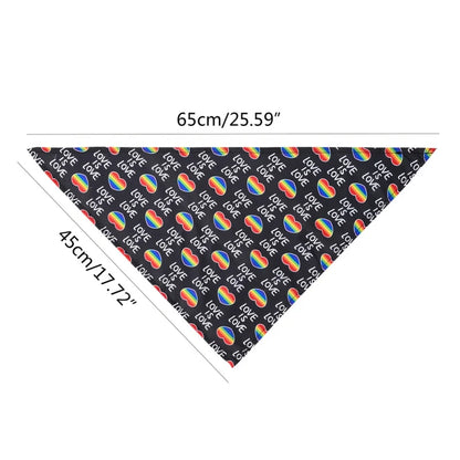 Love is Love Dog Bandana Pride Month June Rainbow