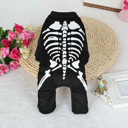 Halloween Skeleton Dog Costume for Dogs & Cats