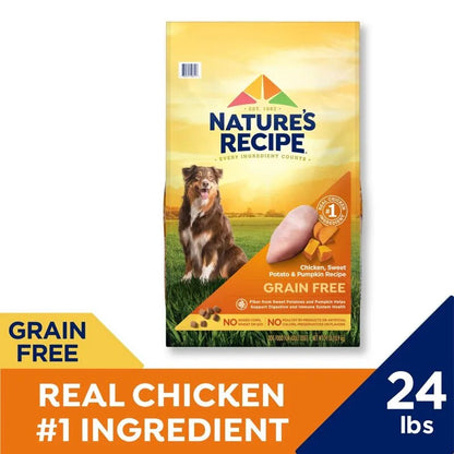 Recipe Dry Dog Food, Grain Free Small Breed Chicken, Sweet Potato & Pumpkin Recipe, 12 lb. Bag