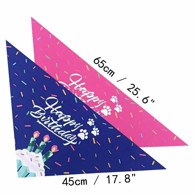 Dog Birthday Boy&Girl Bandana Pet Happy Birthday Large Dog