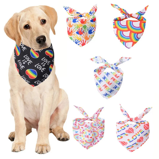 Love is Love Dog Bandana Pride Month June Rainbow