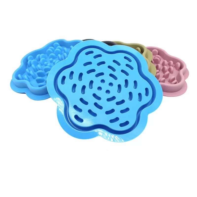 Silicone Pet Licking Slow Food Non-slip Placemat Pet Bowl