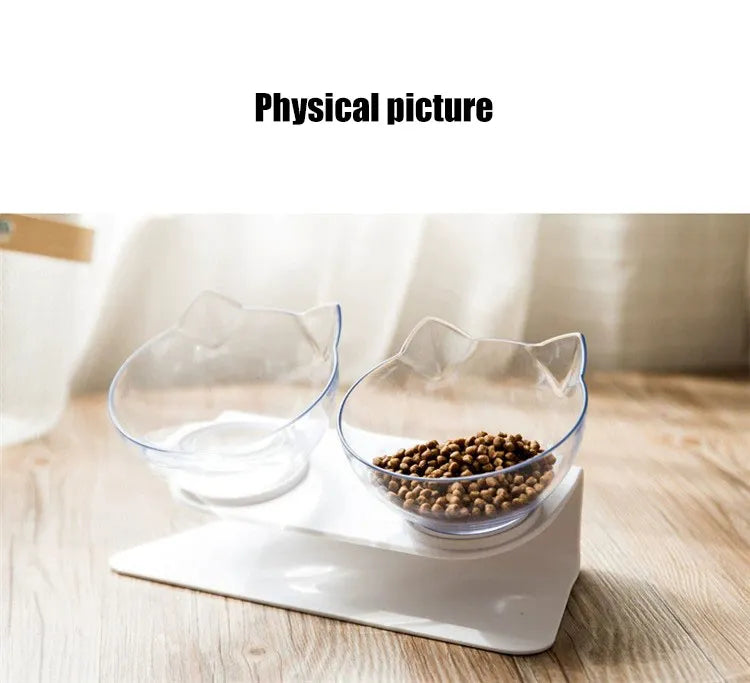 Non-Slip Double or single and replacement Bowl Water Food Feed With Inclination Stand