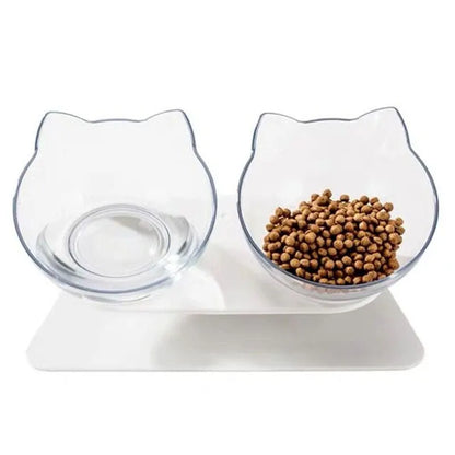 Non-Slip Double or single and replacement Bowl Water Food Feed With Inclination Stand