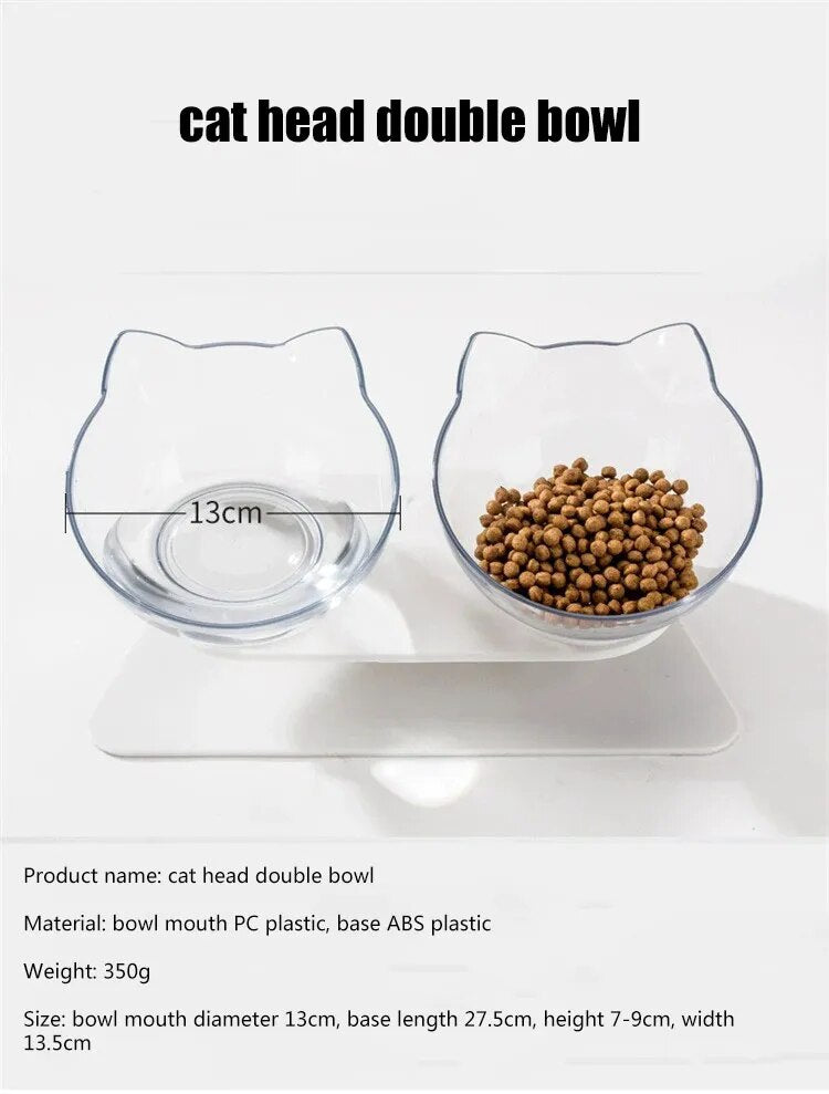 Non-Slip Double or single and replacement Bowl Water Food Feed With Inclination Stand