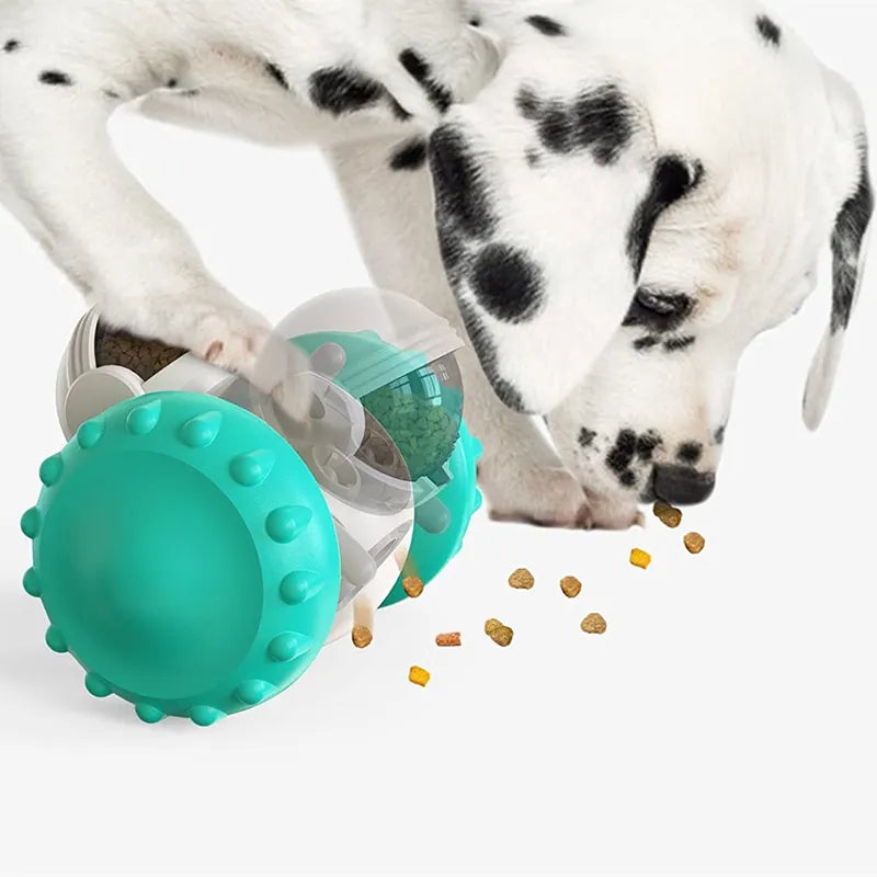 Pet Food Interactive Tumbler Dog Toy Slow Feeder Food Treat Dispenser