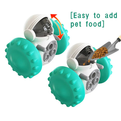 Pet Food Interactive Tumbler Dog Toy Slow Feeder Food Treat Dispenser