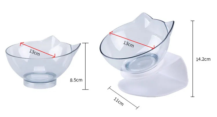 Non-Slip Double or single and replacement Bowl Water Food Feed With Inclination Stand