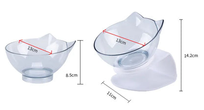 Non-Slip Double or single and replacement Bowl Water Food Feed With Inclination Stand