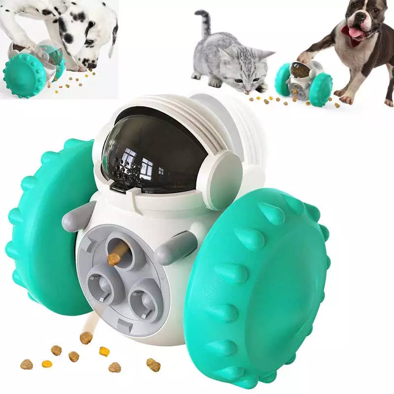 Pet Food Interactive Tumbler Dog Toy Slow Feeder Food Treat Dispenser