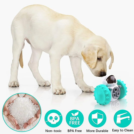 Pet Food Interactive Tumbler Dog Toy Slow Feeder Food Treat Dispenser