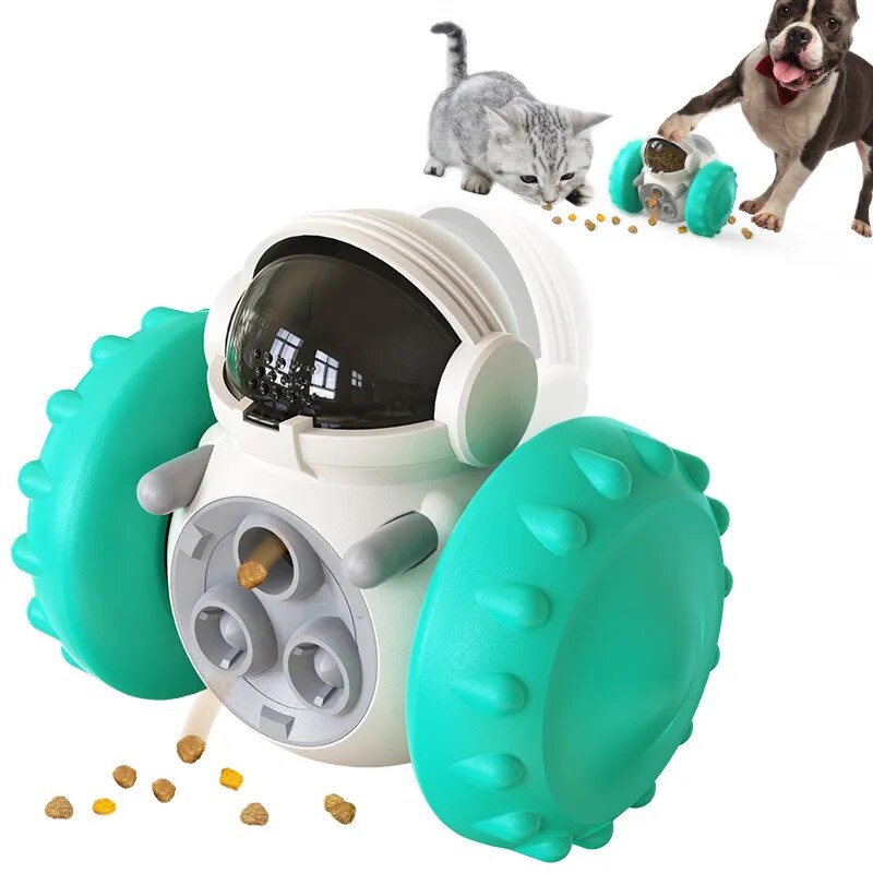 Pet Food Interactive Tumbler Dog Toy Slow Feeder Food Treat Dispenser