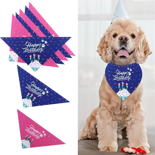 Dog Birthday Boy&Girl Bandana Pet Happy Birthday Large Dog