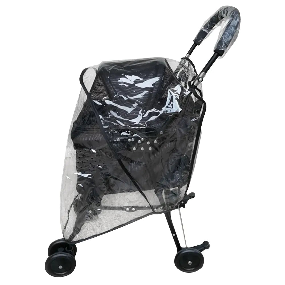 Carrier Accessories Protection Windproof Portable Dog Stroller Cover Pet Warm Outdoor Travel Foldable Waterproof Clear Plastic