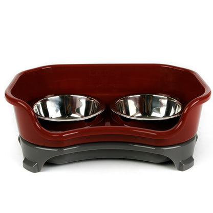 Pet Dog Cat Double Basin Splash-proof Bowl