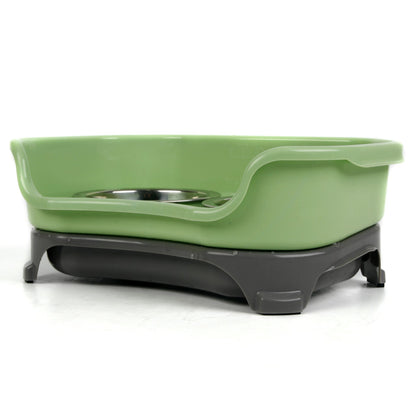 Pet Dog Cat Double Basin Splash-proof Bowl