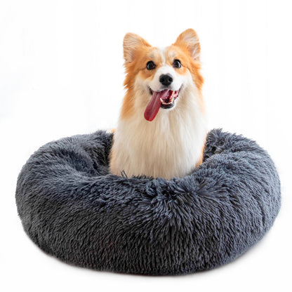 Pet Beds for Cats Dog Bed Washable Anti Anxiety Fluffy Dog Bed