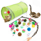 Cat Toy Mouse Fish Ball 21Pcs Pet Toys Cat Interactive Feather Wand Cat Toy Set